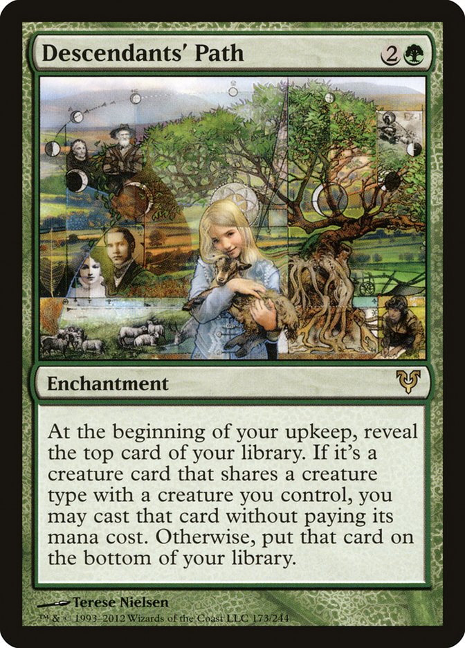 MTG Card Title: Descendants' Path AVR/173