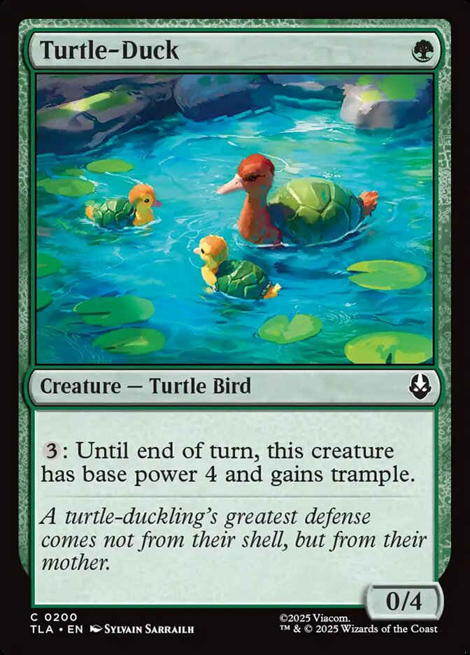 MTG Card Title: Turtle-Duck TLA/200
