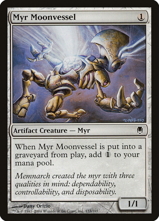 MTG Card Title: Myr Moonvessel DST/133