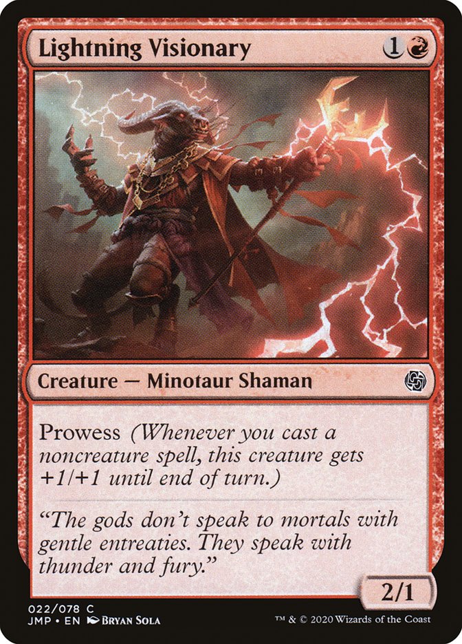 MTG Card Title: Lightning Visionary JMP/22