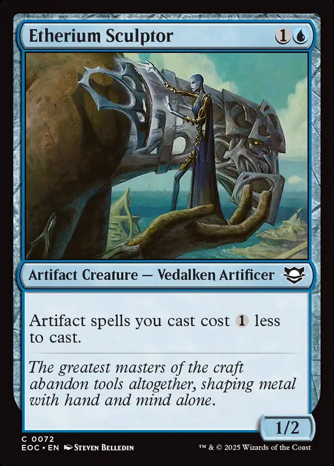 MTG Card Title: Etherium Sculptor EOC/72
