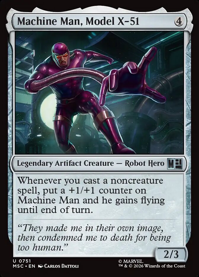 MTG Card Title: Machine Man, Model X-51 MSC/751