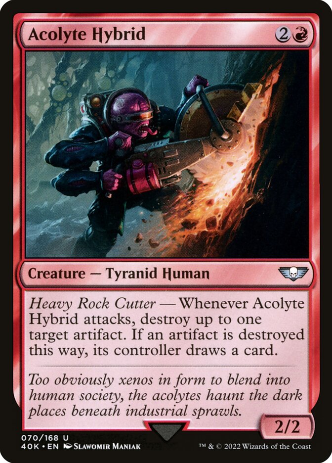 MTG Card Title: Acolyte Hybrid 40K/70