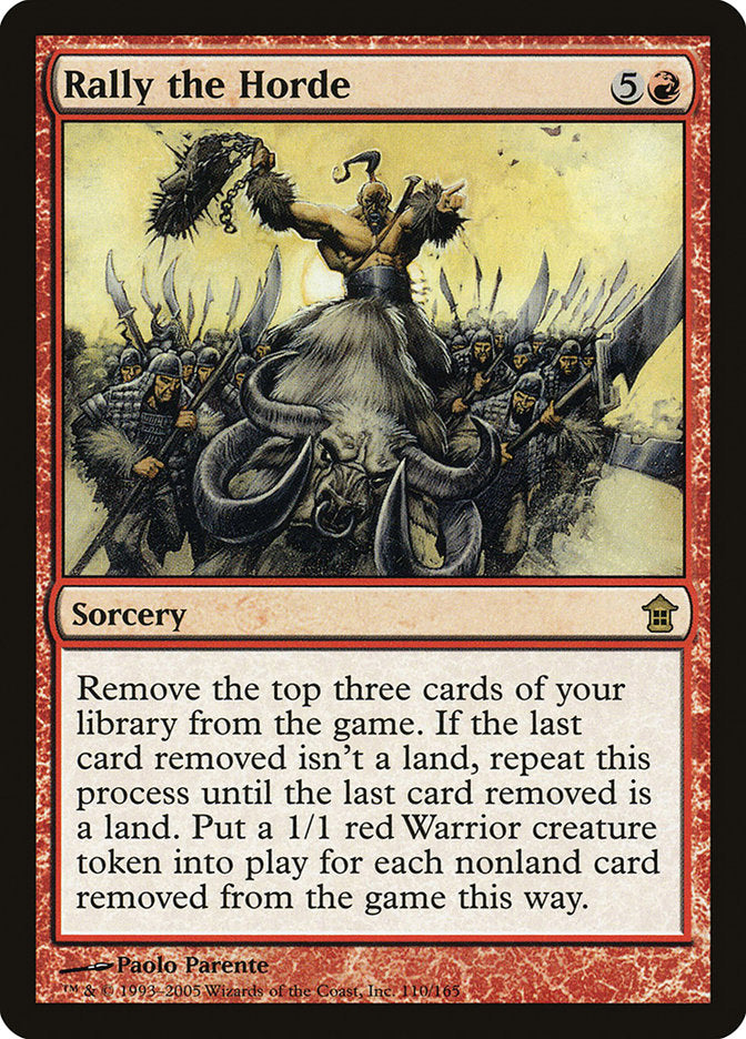 MTG Card Title: Rally the Horde SOK/110