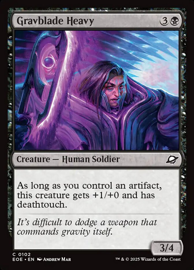 MTG Card Title: Gravblade Heavy EOE/102