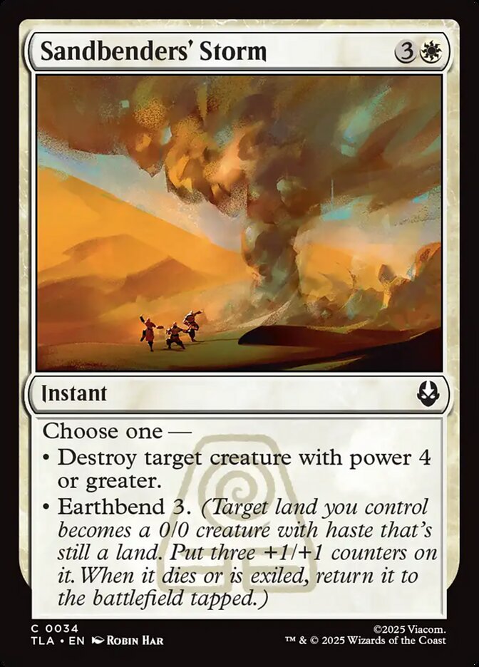MTG Card Title: Sandbenders' Storm TLA/34