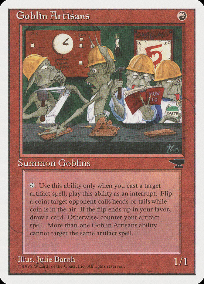 MTG Card Title: Goblin Artisans CHR/48