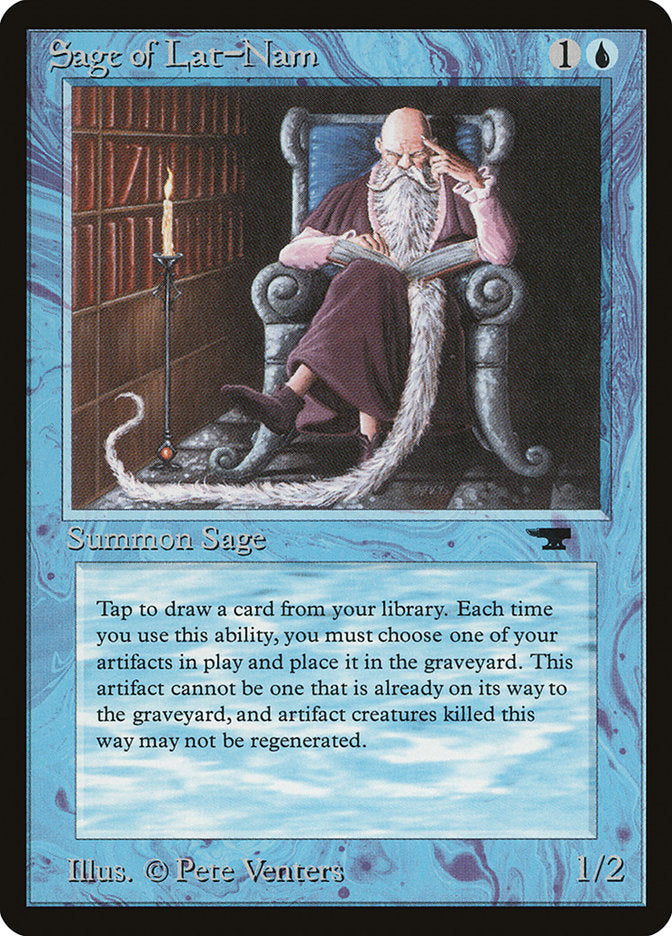 MTG Card Title: Sage of Lat-Nam ATQ/13
