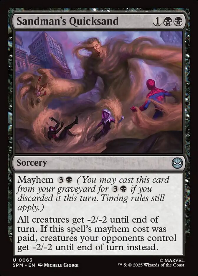 MTG Card Title: Sandman's Quicksand SPM/63