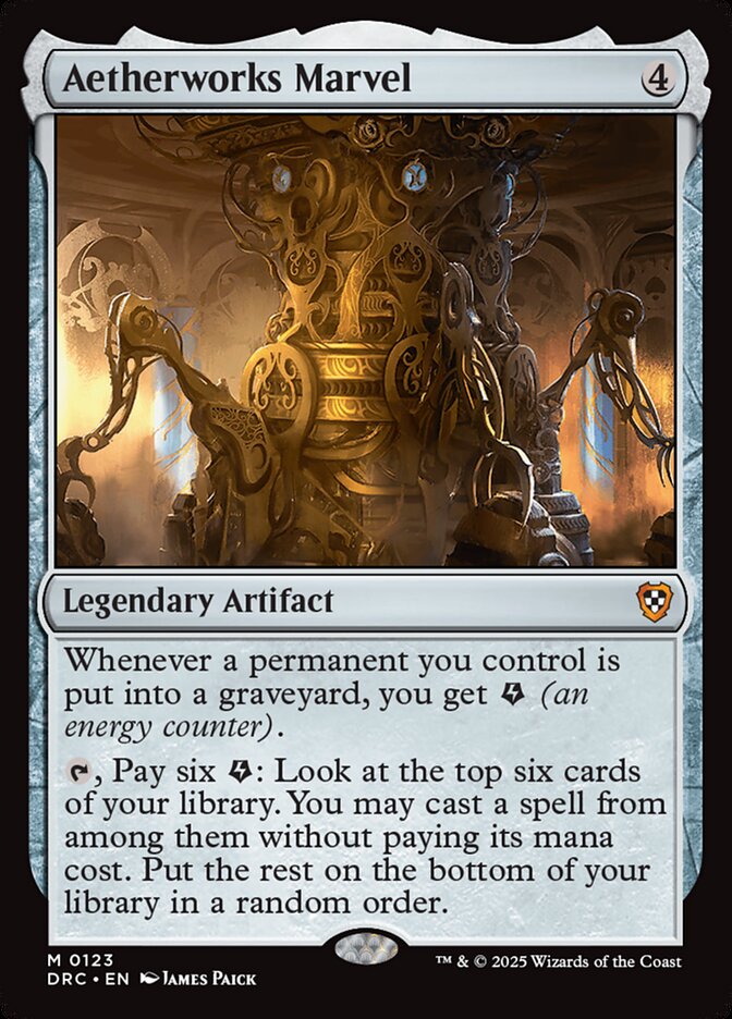 MTG Card Title: Aetherworks Marvel DRC/123
