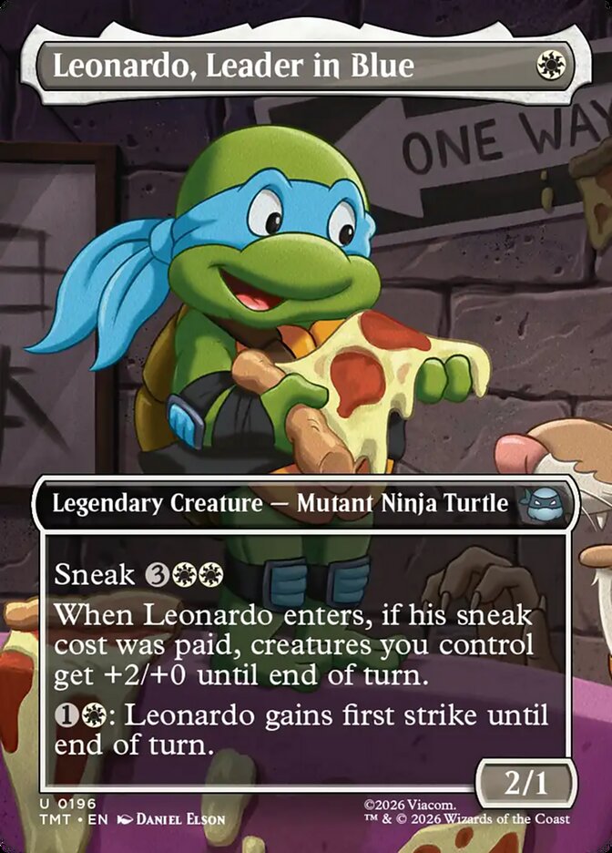 MTG Card Title: Leonardo, Leader in Blue TMT/196