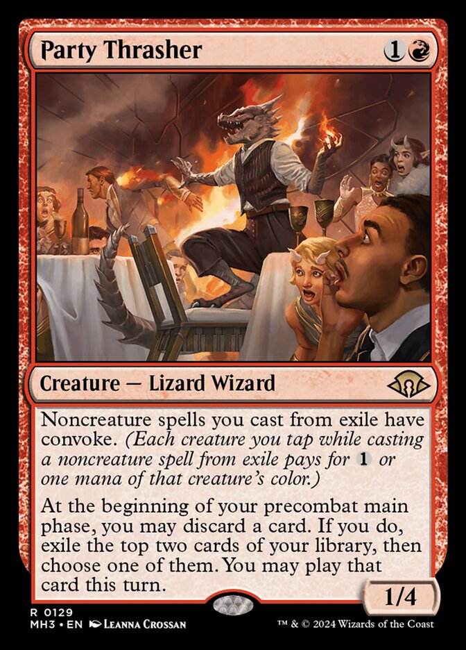 MTG Card Title: Party Thrasher MH3/129