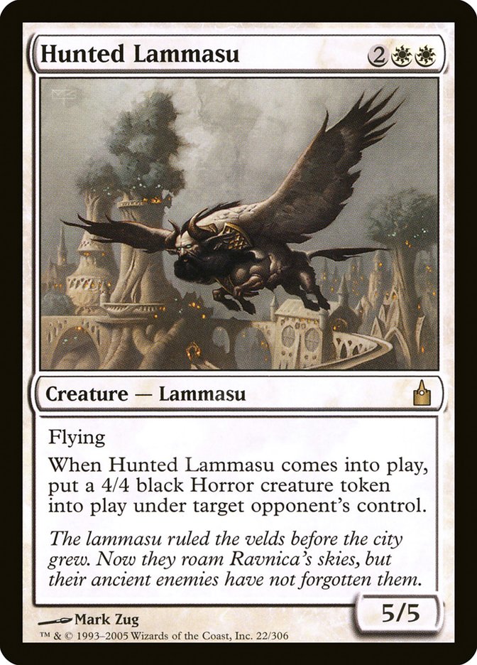 MTG Card Title: Hunted Lammasu RAV/22