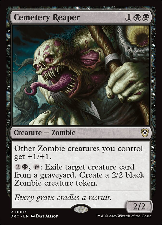 MTG Card Title: Cemetery Reaper DRC/87
