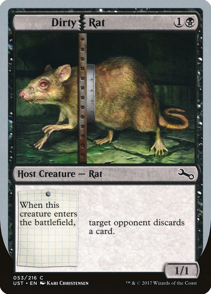 MTG Card Title: Dirty Rat UST/53