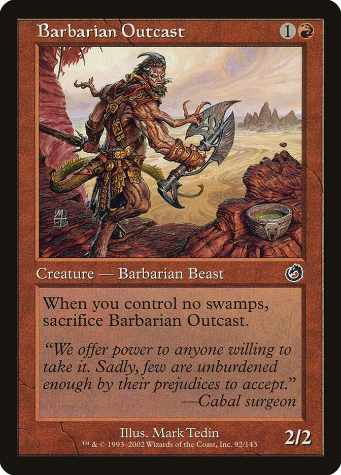 MTG Card Title: Barbarian Outcast TOR/92