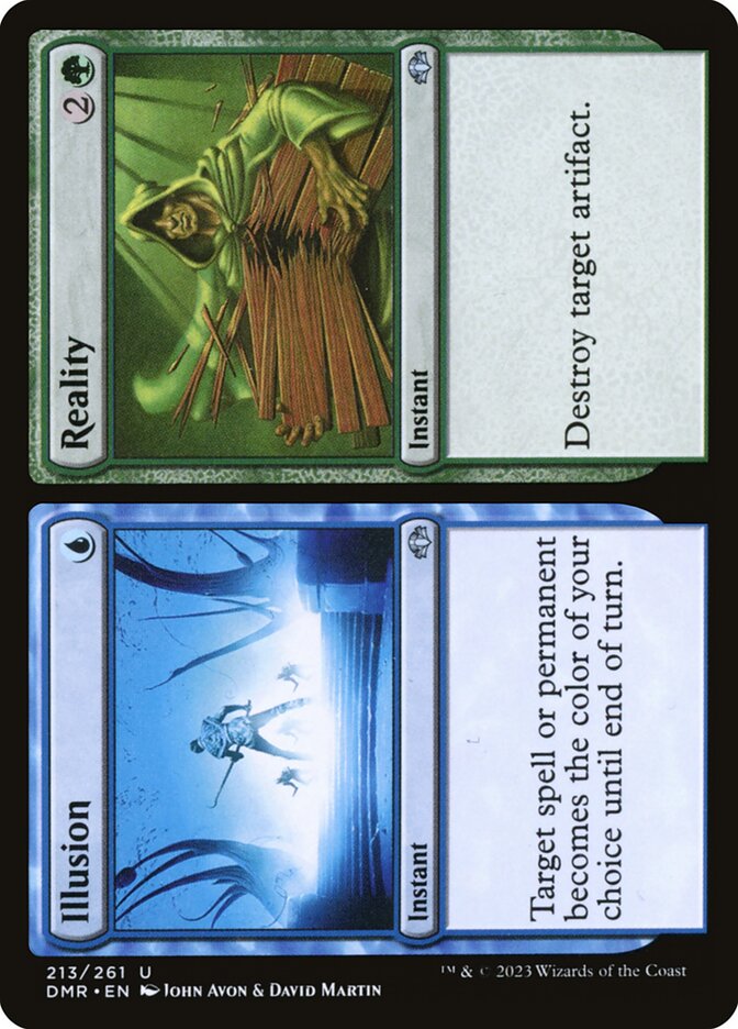 MTG Card Title: Illusion // Reality DMR/213