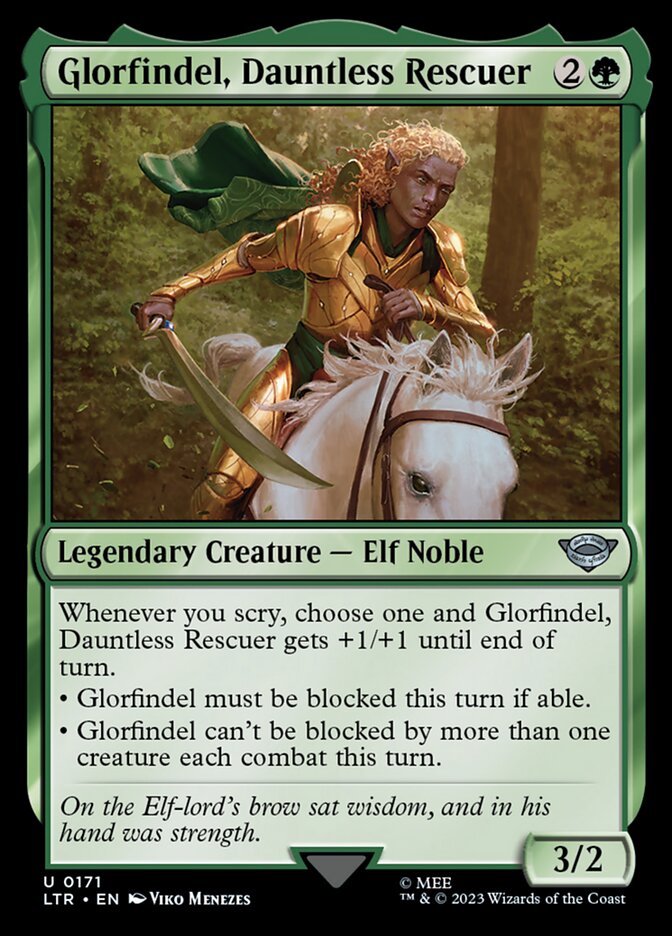 MTG Card Title: Glorfindel, Dauntless Rescuer LTR/171