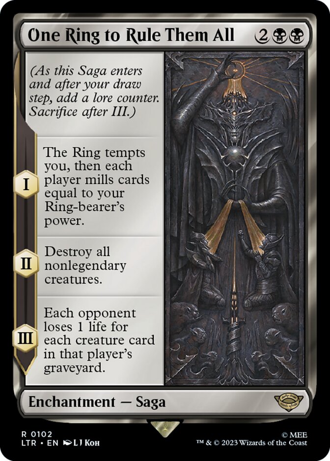 MTG Card Title: One Ring to Rule Them All LTR/102