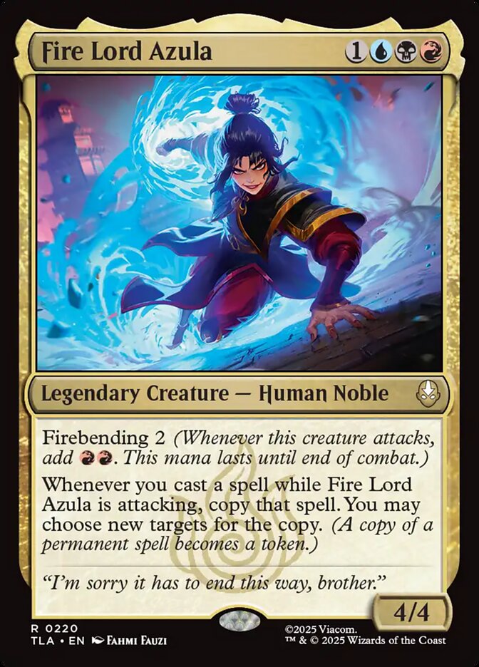 MTG Card Title: Fire Lord Azula TLA/220