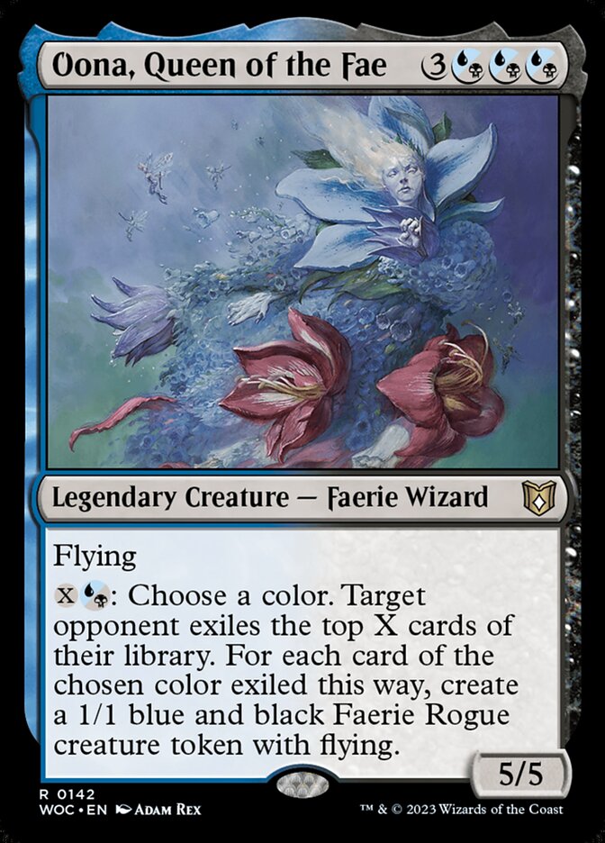 MTG Card Title: Oona, Queen of the Fae WOC/142