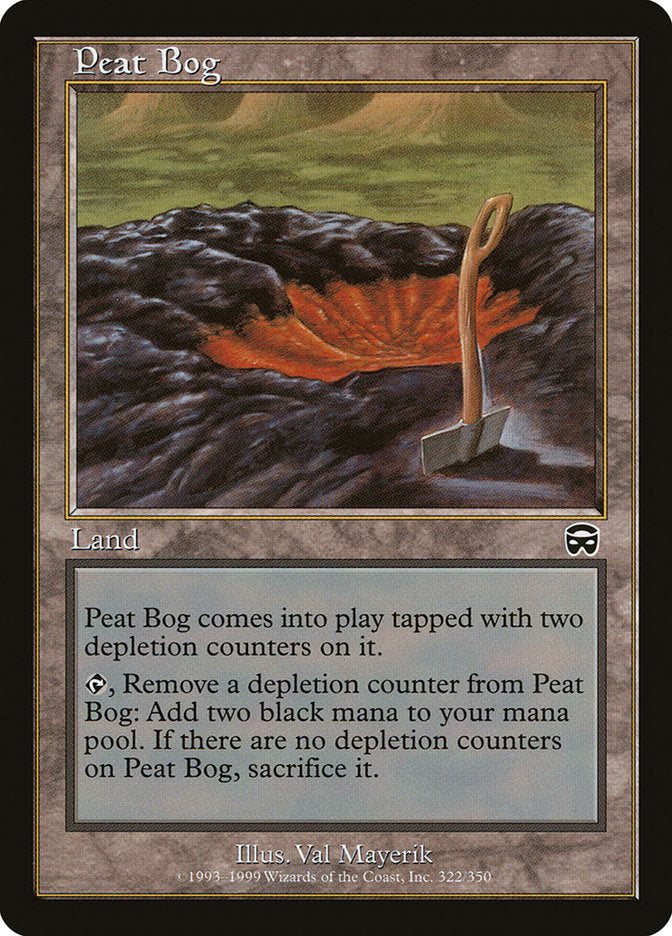 MTG Card Title: Peat Bog MMQ/322