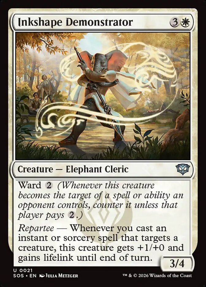 MTG Card Title: Inkshape Demonstrator SOS/21