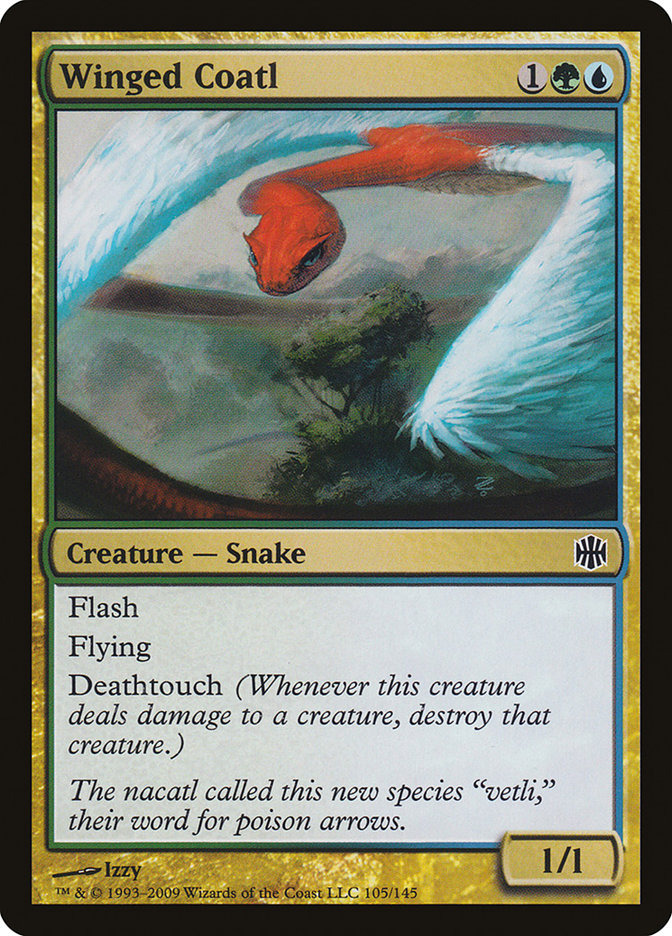 MTG Card Title: Winged Coatl ARB/105
