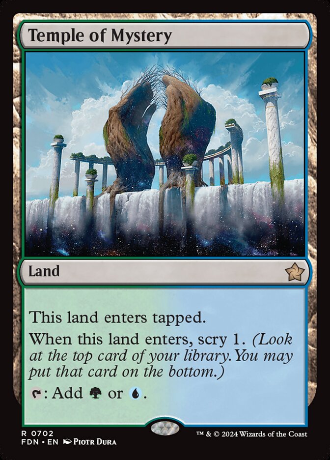 MTG Card Title: Temple of Mystery FDN/702