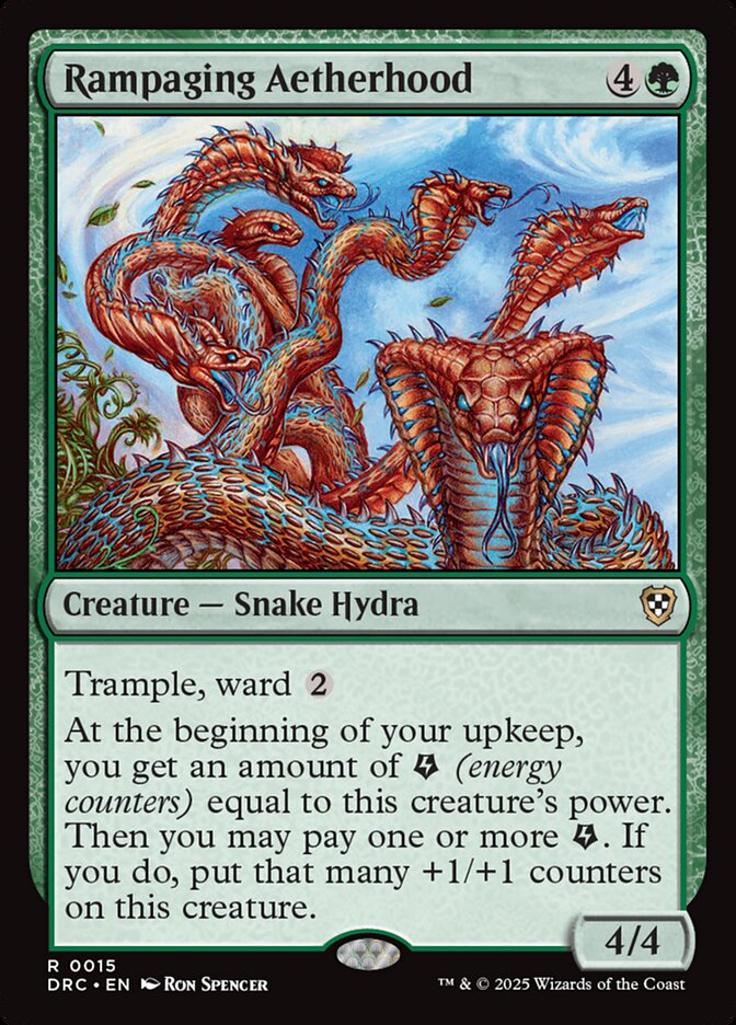 MTG Card Title: Rampaging Aetherhood DRC/15