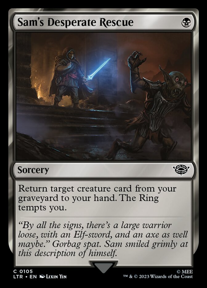 MTG Card Title: Sam's Desperate Rescue LTR/105