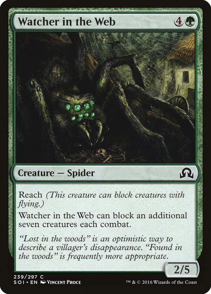 MTG Card Title: Watcher in the Web SOI/239