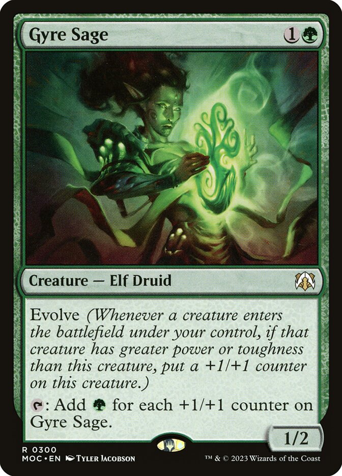 MTG Card Title: Gyre Sage MOC/300