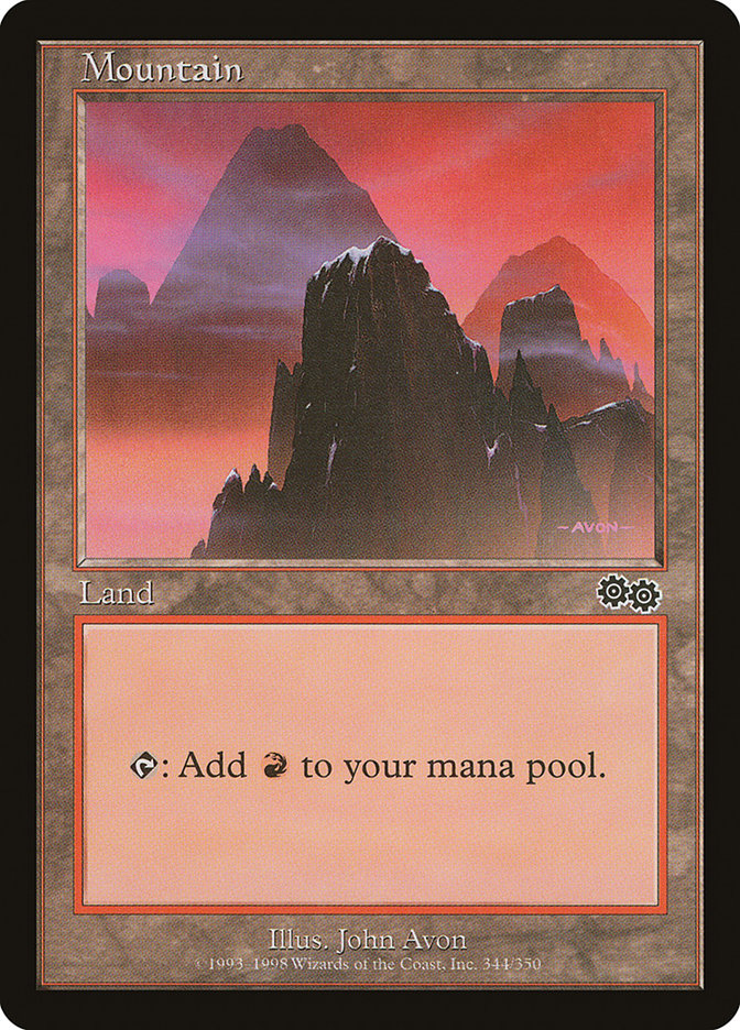 MTG Card Title: Mountain USG/344