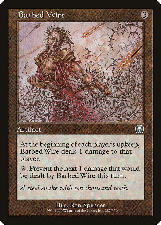 MTG Card Title: Barbed Wire MMQ/287