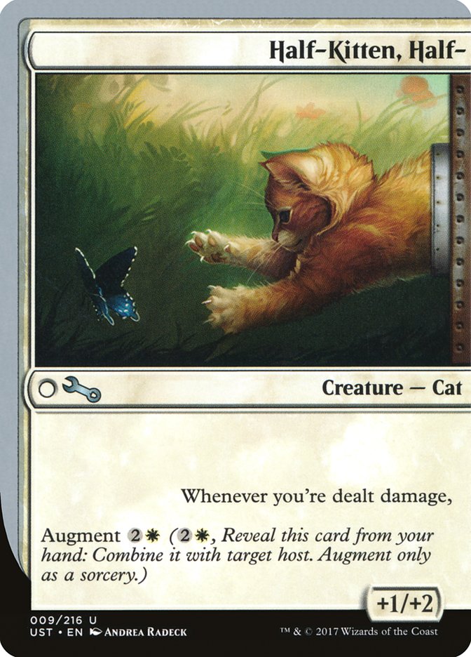 MTG Card Title: Half-Kitten, Half- UST/9