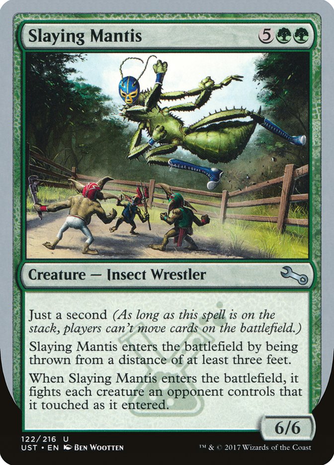 MTG Card Title: Slaying Mantis UST/122