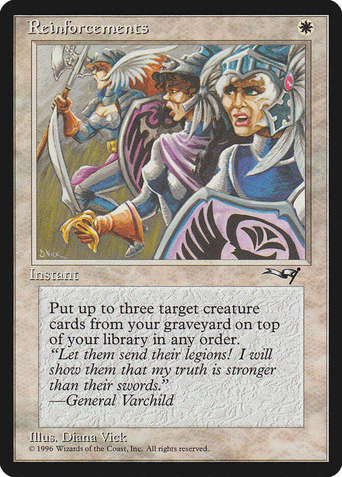 MTG Card Title: Reinforcements ALL/12b