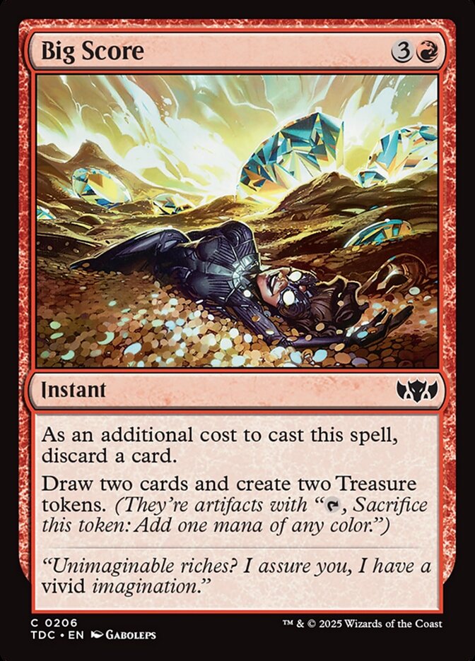 MTG Card Title: Big Score TDC/206
