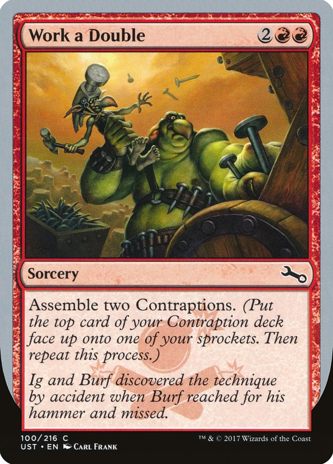 MTG Card Title: Work a Double UST/100