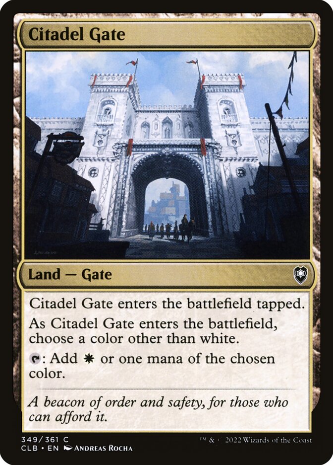 MTG Card Title: Citadel Gate CLB/349
