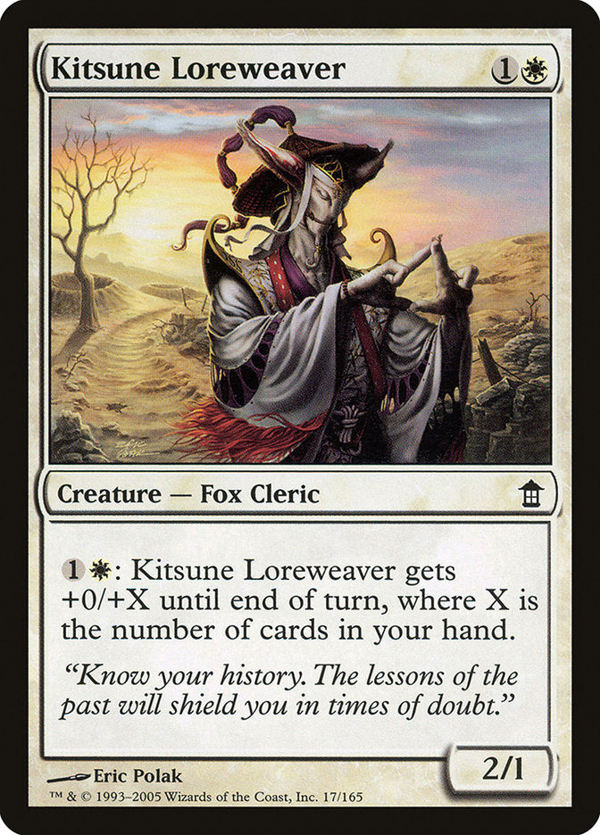 MTG Card Title: Kitsune Loreweaver SOK/17