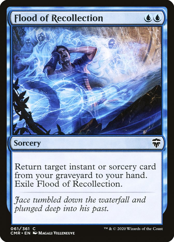 MTG Card Title: Flood of Recollection CMR/61