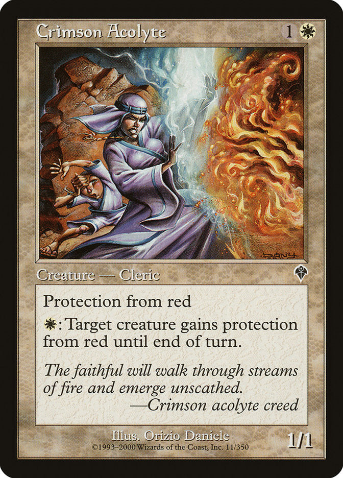 MTG Card Title: Crimson Acolyte INV/11