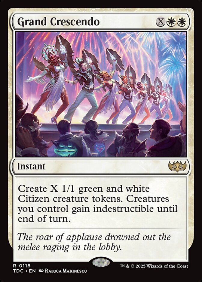 MTG Card Title: Grand Crescendo TDC/118