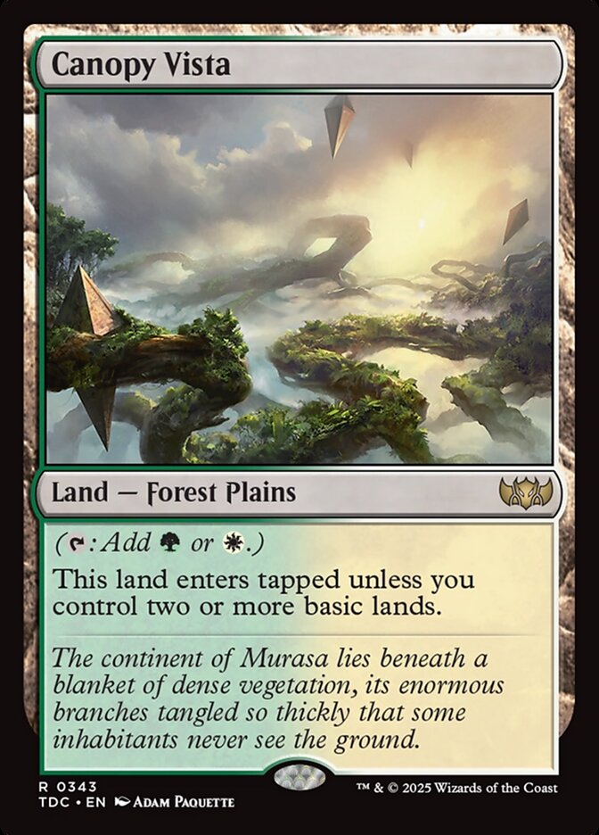 MTG Card Title: Canopy Vista TDC/343