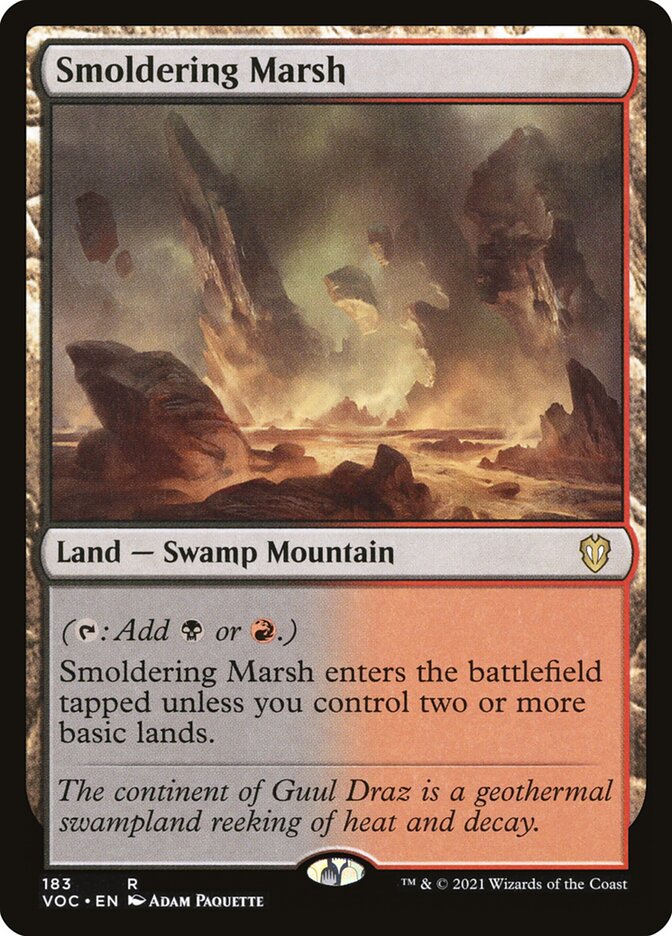 MTG Card Title: Smoldering Marsh VOC/183