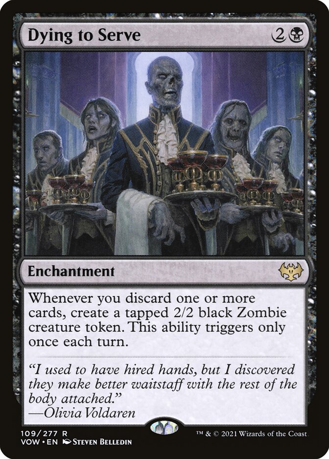 MTG Card Title: Dying to Serve VOW/109