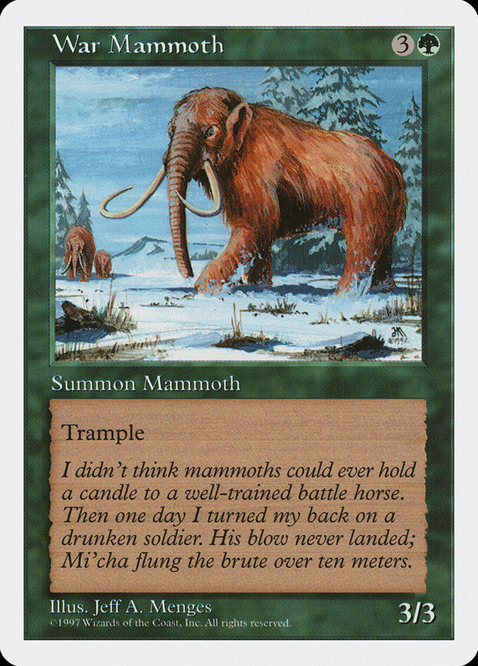 MTG Card Title: War Mammoth 5ED/340