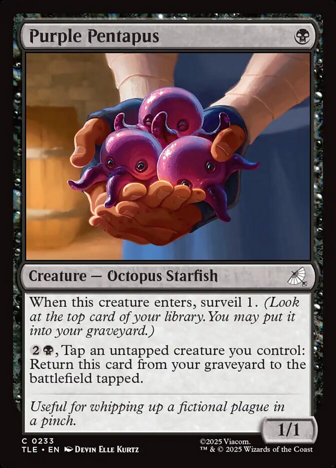 MTG Card Title: Purple Pentapus TLE/233